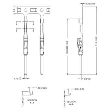 5A termaial male end CnSn SUS Material Gold Ag Sn Ni surface treatment 1.2mm spot welding Electrical Connector Terminal-J0105801